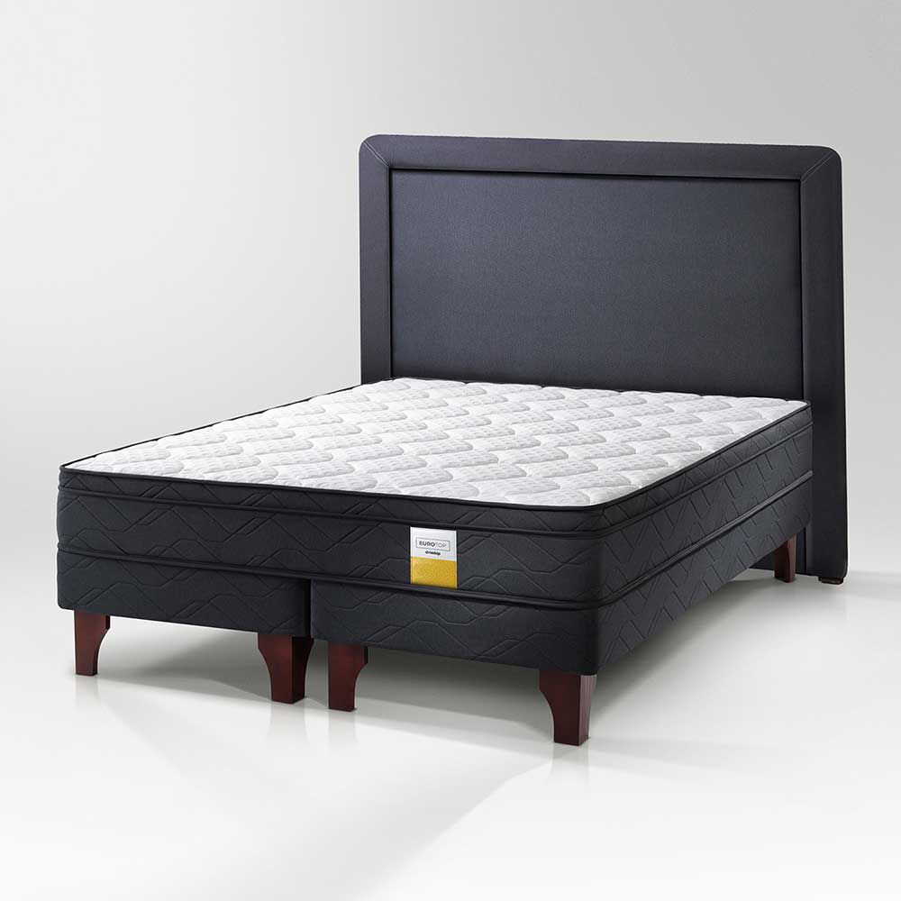 Cama Europea Drimkip Base Dividida King Eurotop + Respaldo