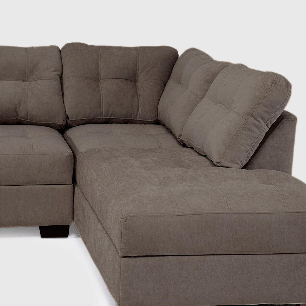 Seccional Derecho Muebles MPR Edimburgo 5 Cuerpos Caf&eacute;