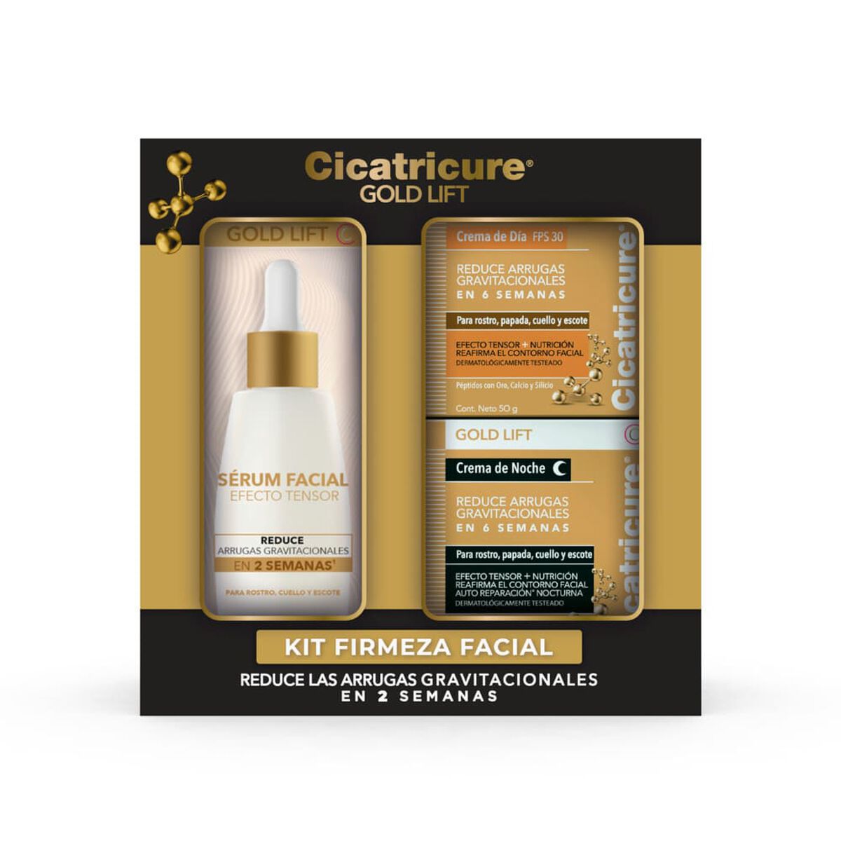 Pack Gold Lift 1 Crema Día + Crema Noche + 1 Serum Cicatricure