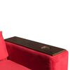Juego de Living Almore Wilson Sofá 2 Cuerpos + Dos Pouf Rojo