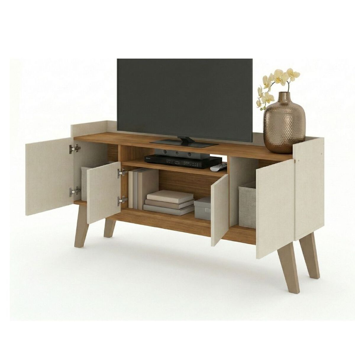 Rack TV Exit Florencia Hasta 70" Beige Roble