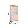 Vitrina Decocasa Luiza Off White Cinamomo