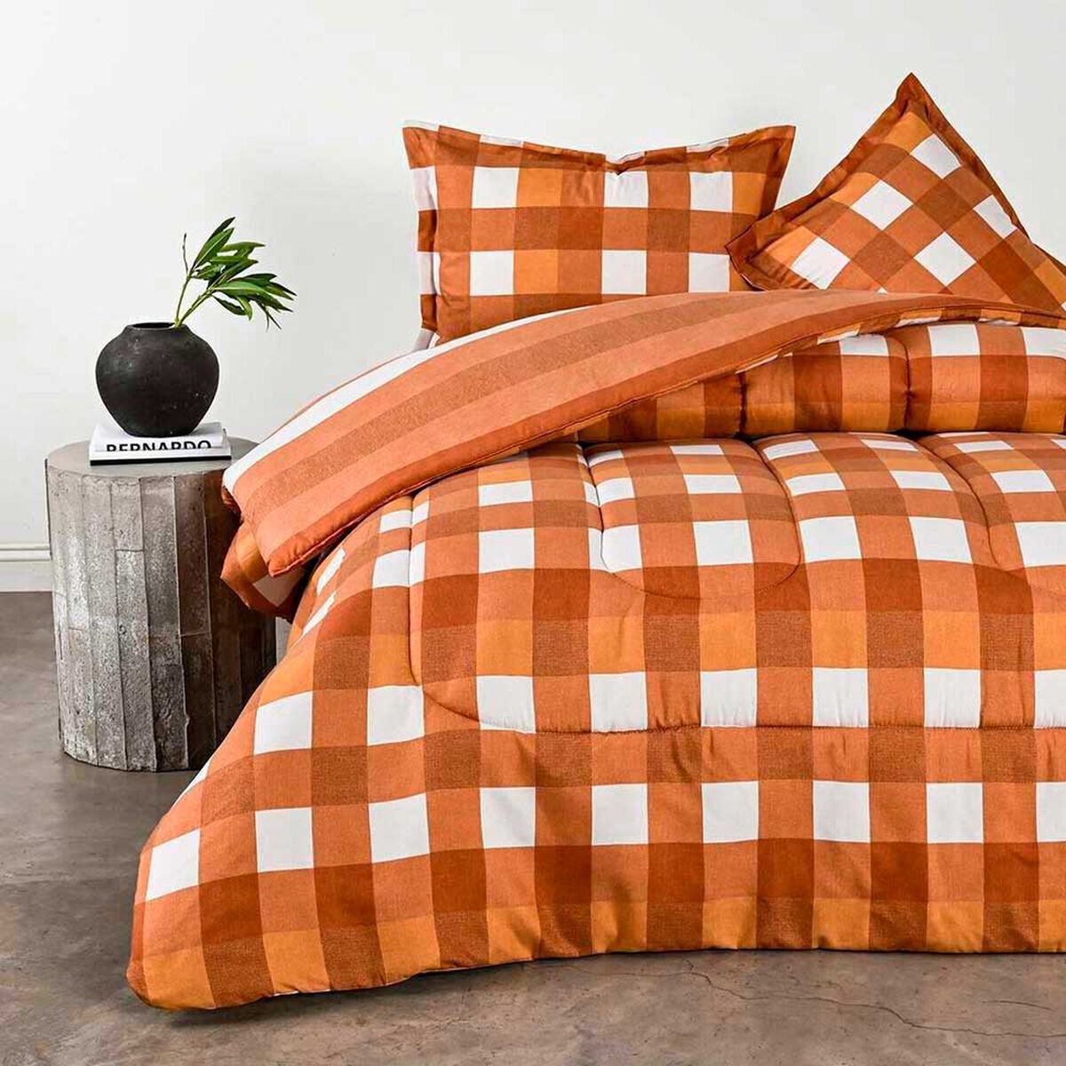 Plum&oacute;n Elements & Co King Vichy Naranjo