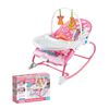 Mecedora Silla de Comer 2 en 1 Vibración Rosada LuBabycas