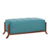 Banqueta Latam Home Marsella Tela Velvet Turquesa