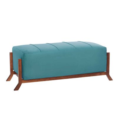 Banqueta Latam Home Marsella Tela Velvet Turquesa