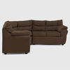 Seccional Muebles MPR Array&aacute;n 2-1-2 Cuerpos Felpa Chocolate