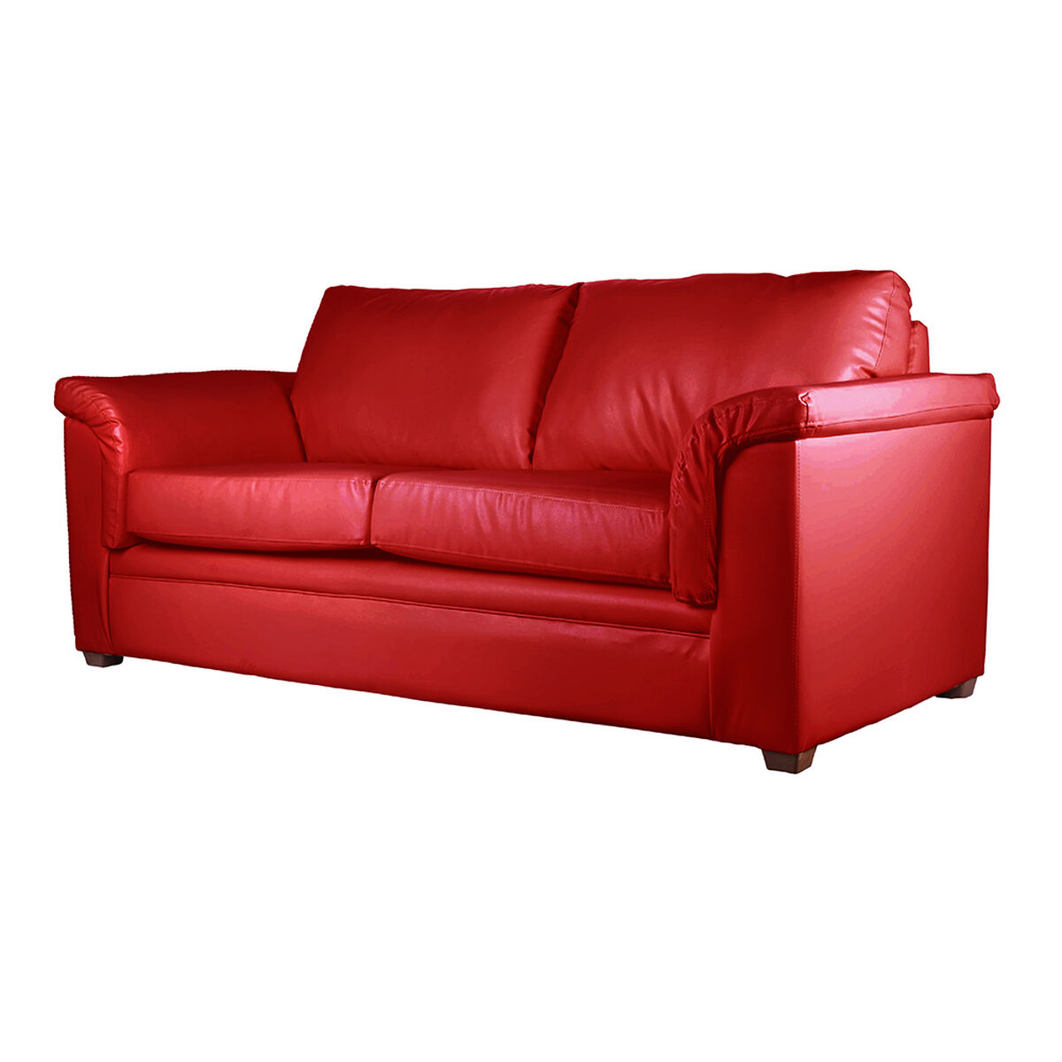 Sof&aacute; Latam Home Ancona 3 Cuerpos Rojo