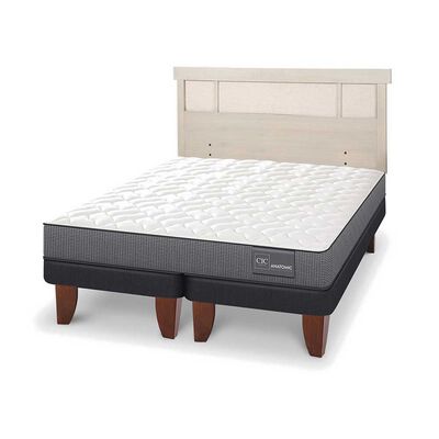 Imagen 2 del producto Cama Europea CIC Base Dividida 2 Plazas Anatomic + Respaldo Dublin Alpino