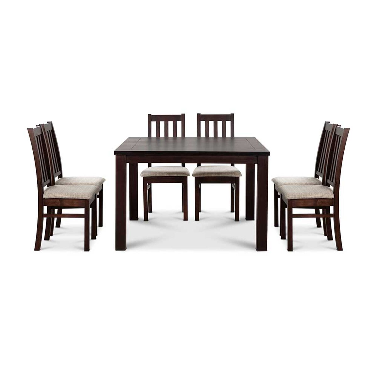 Juego de Comedor CIC Ñuble Chocolate 8 Sillas