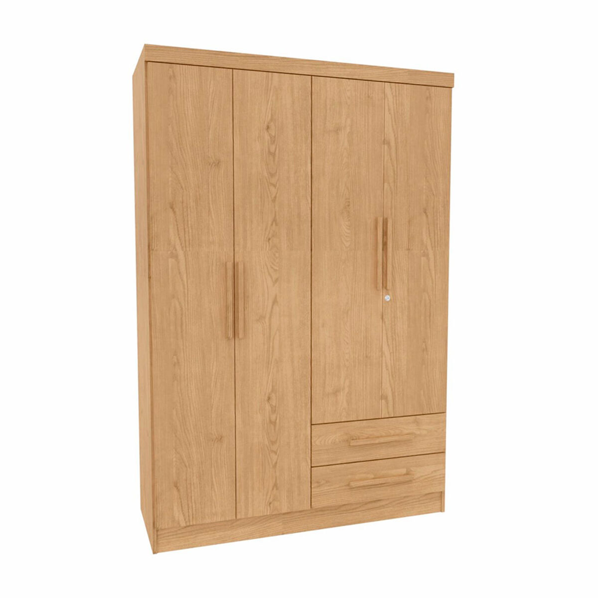 Closet Yardas Josefa 4 Puertas 2 Cajones Nogal
