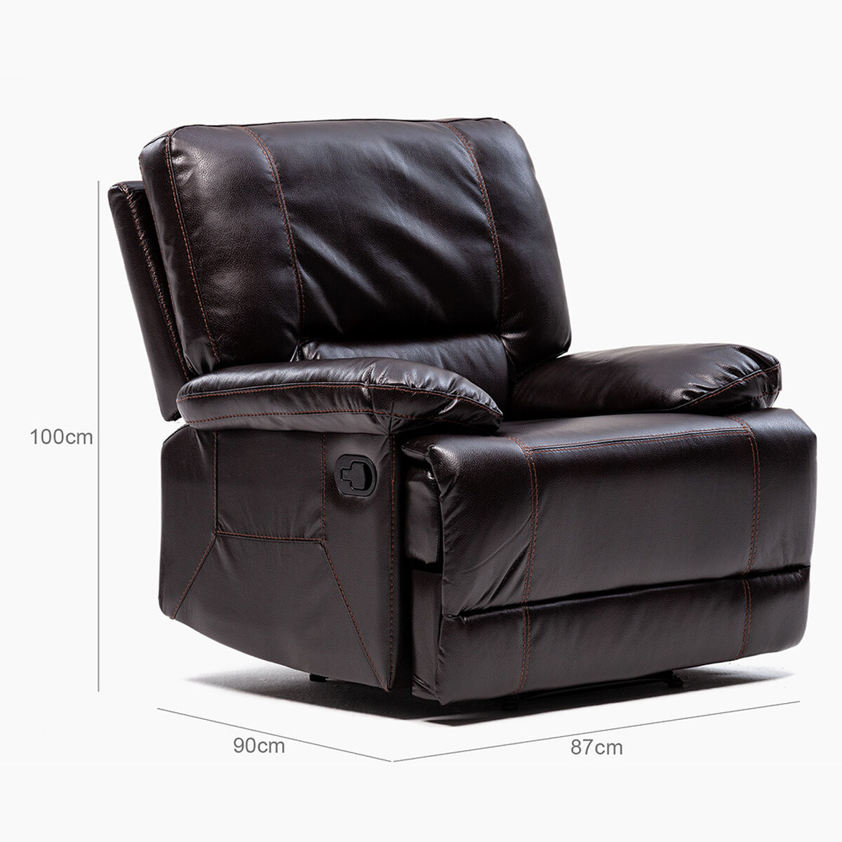 Berger Daniels Reclinable Masaje Leather Air