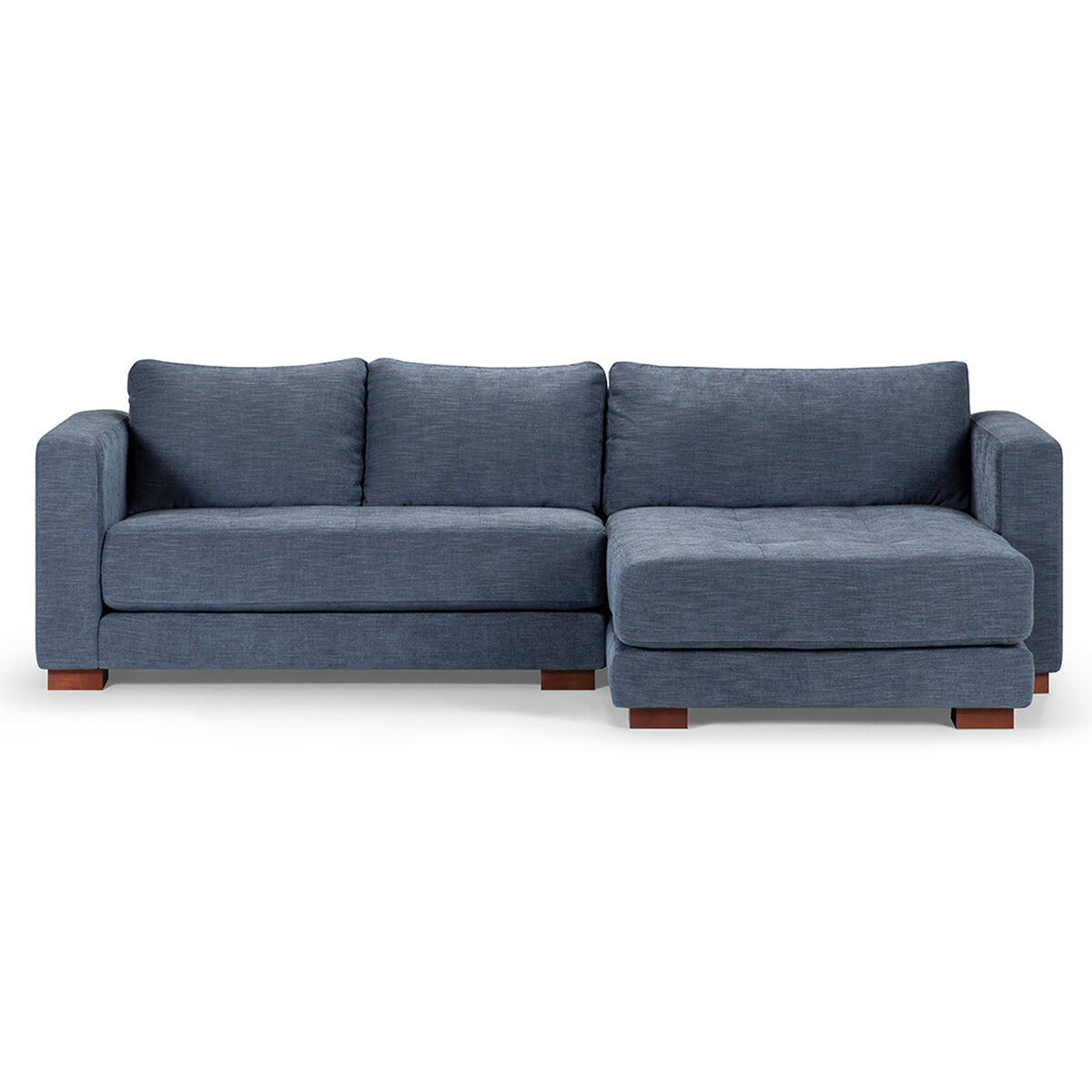 Sofá Seccional Derecho Rosen Copeland 3 Cuerpos Indigo
