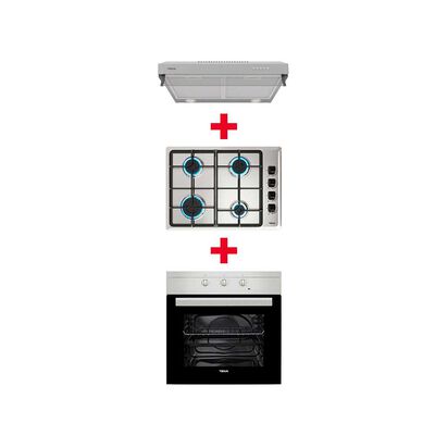 Combo Empotrado Teka Horno Hs 445 Ss + Encimera Hlx 540