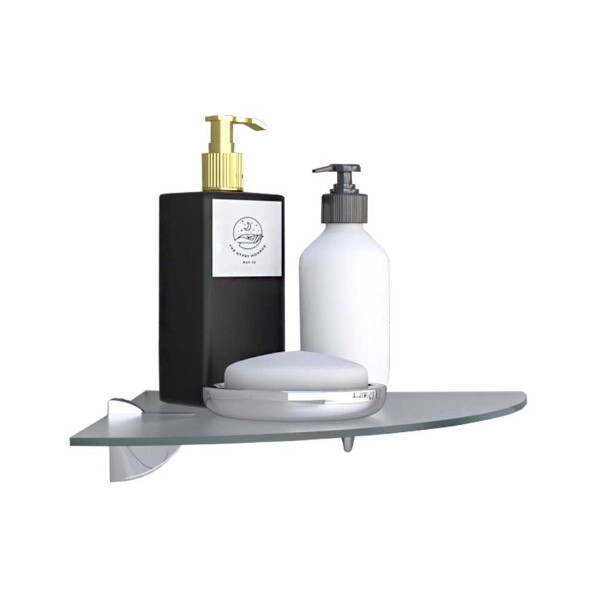Repisa para Baño TuHome Esquinera Cristal