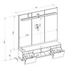 Home TV Di Poretti Design Magnuss Hasta 75" Caf&eacute; Claro