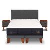 Cama Europea CIC Base Dividida King Súper Premium + Respaldo + Veladores