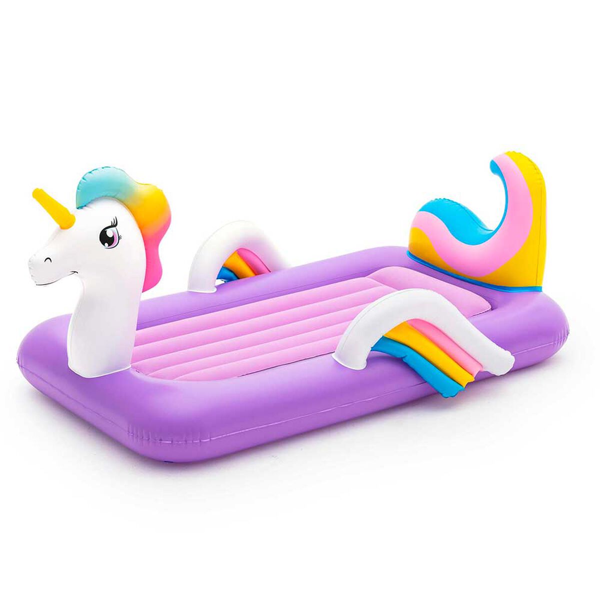 Colchón Inflable Acuatico Unicornio Morado Bestway