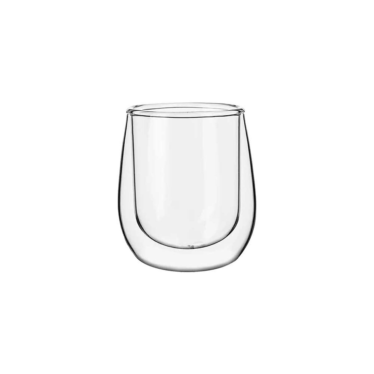 Set 2 Tazas Vidrio Doble Pared Simplit Expreso 80 ml
