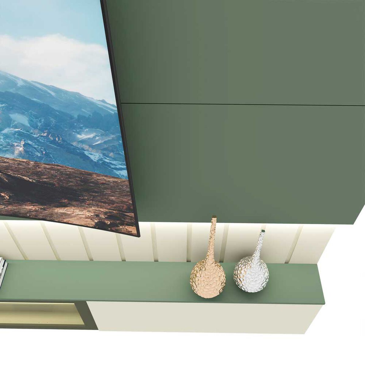 Home Decocasa Soberano hasta 85" Off White Verde