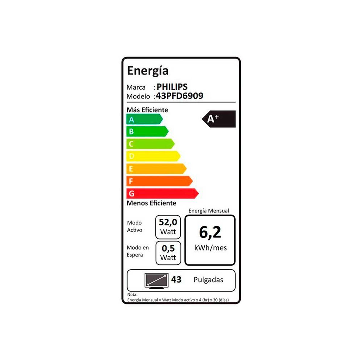 LED 43” Philips  43PFD6909 Google TV FHD