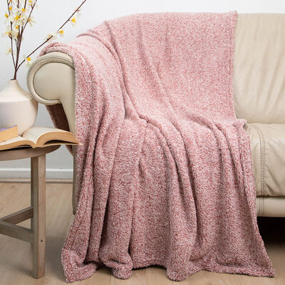 Imagen 1 del producto Manta de Poliéster Doral 127 x 152 cm Two tones Burdeo