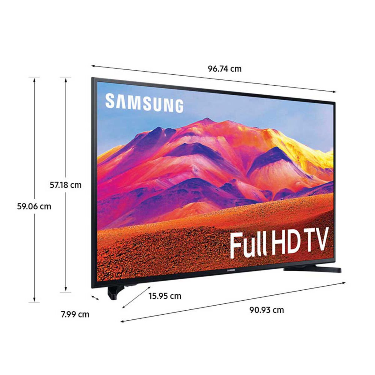 LED 43" Samsung UN43T5202AGXZS Smart TV FHD