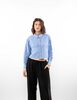 Blusa Algodón Crop Manga Larga Mujer Zibel