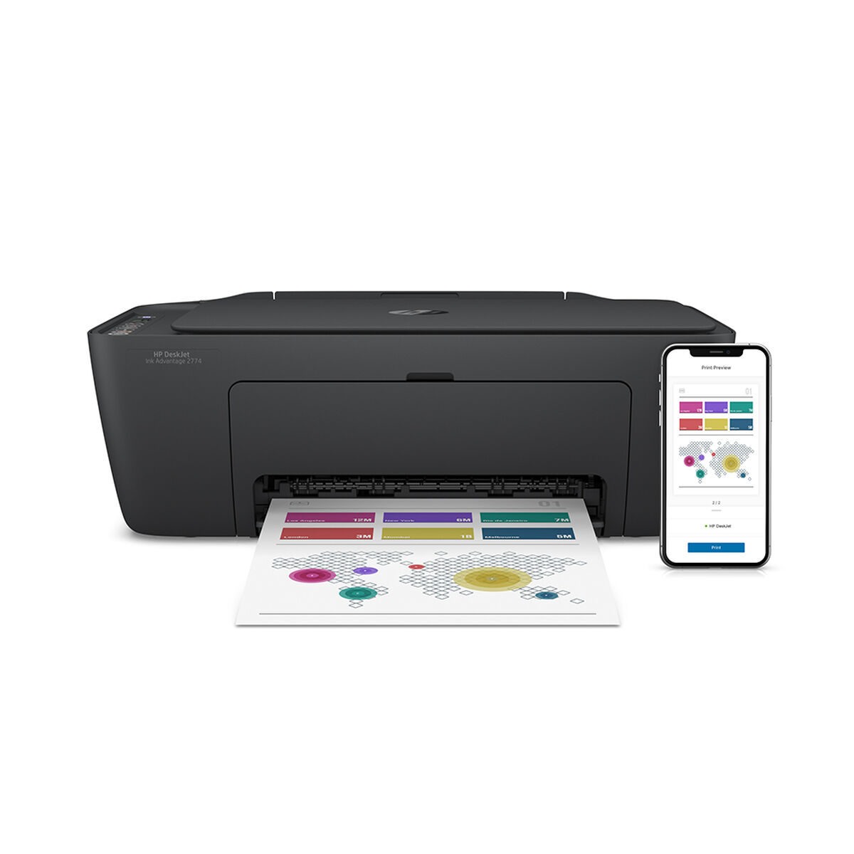 Multifuncional HP IA 2774 Deskjet Wifi