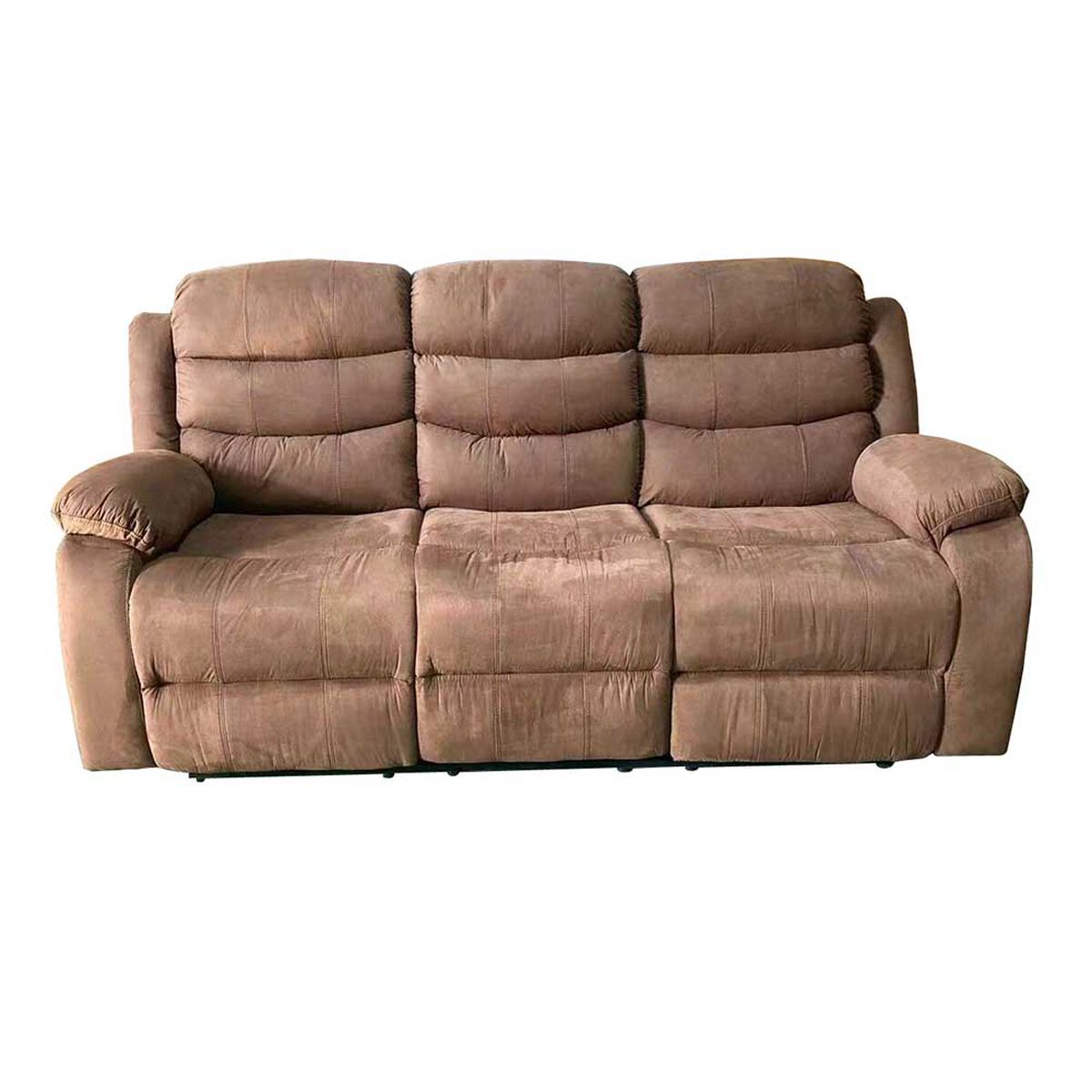 Casanova Sofá Reclinable York 3 cuerpos Café 206 x 100 cm