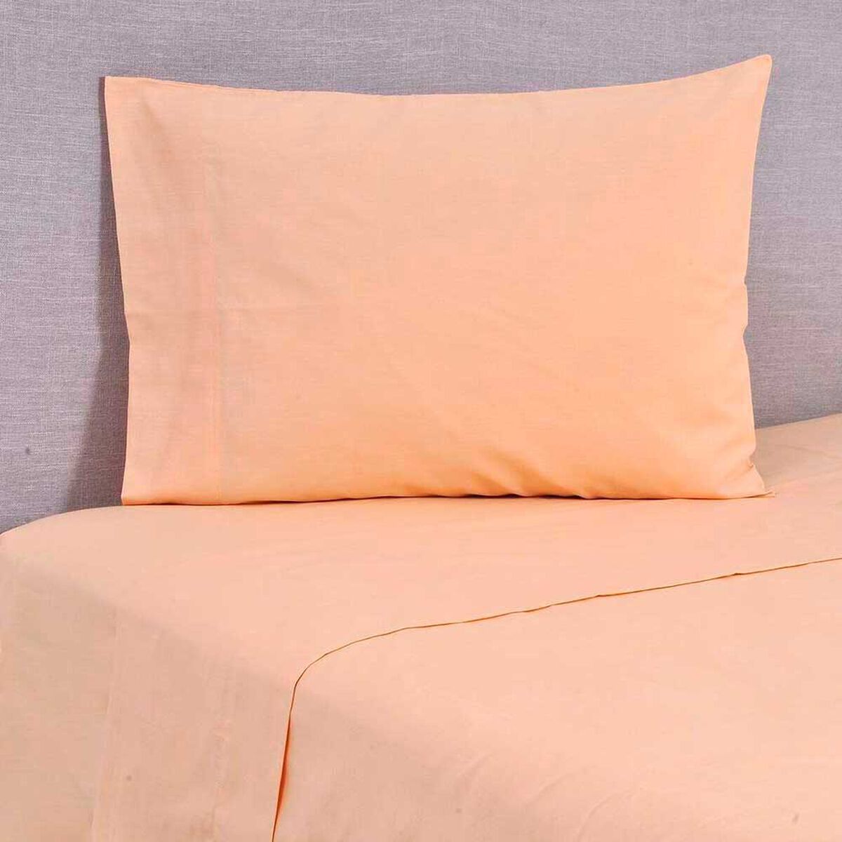 Juego de S&aacute;banas Mashini 144 Hilos 1,5 Plazas Liso Mostaza