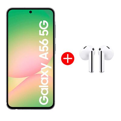Combo Celular Samsung Galaxy A56 128GB 6,7" Verde Oliva Liberado + Audífonos Bluetooth Samsung Galaxy Buds3 White 