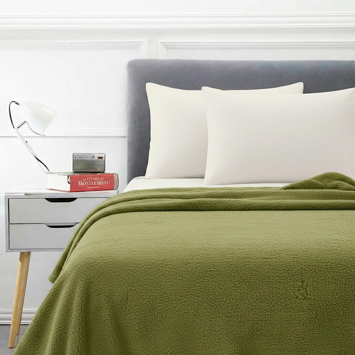 Frazada Sherpa Color Casanova 2 Plazas