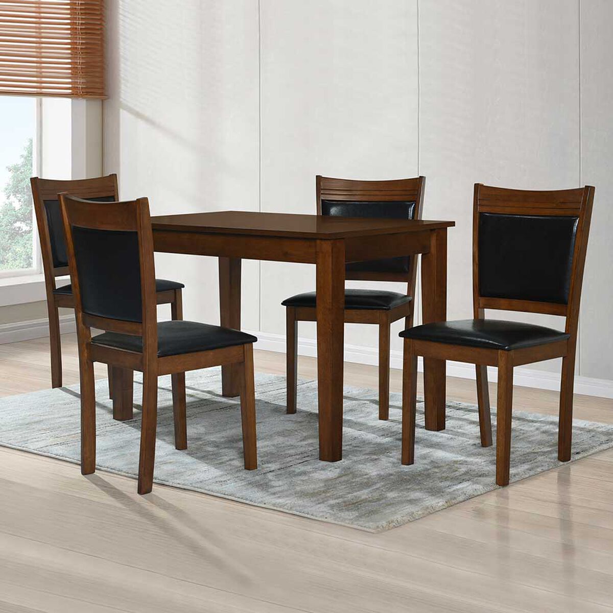 Juego de Comedor Zoy Home Andros 4 Sillas Café