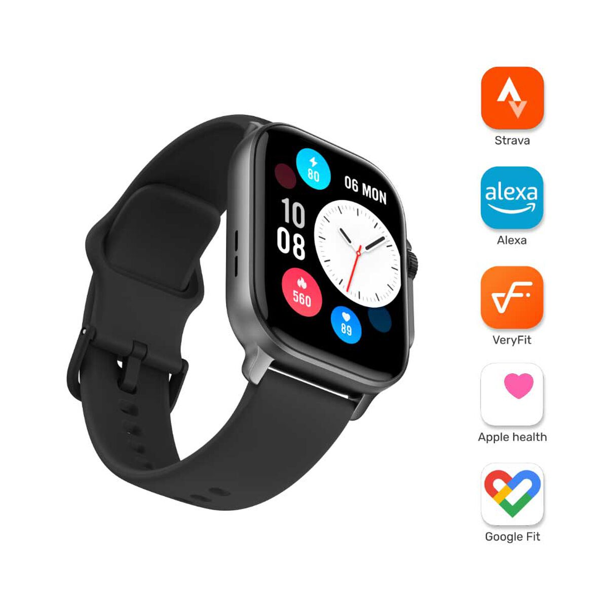 Smartwach Lhotse Connect S03 42mm Negro