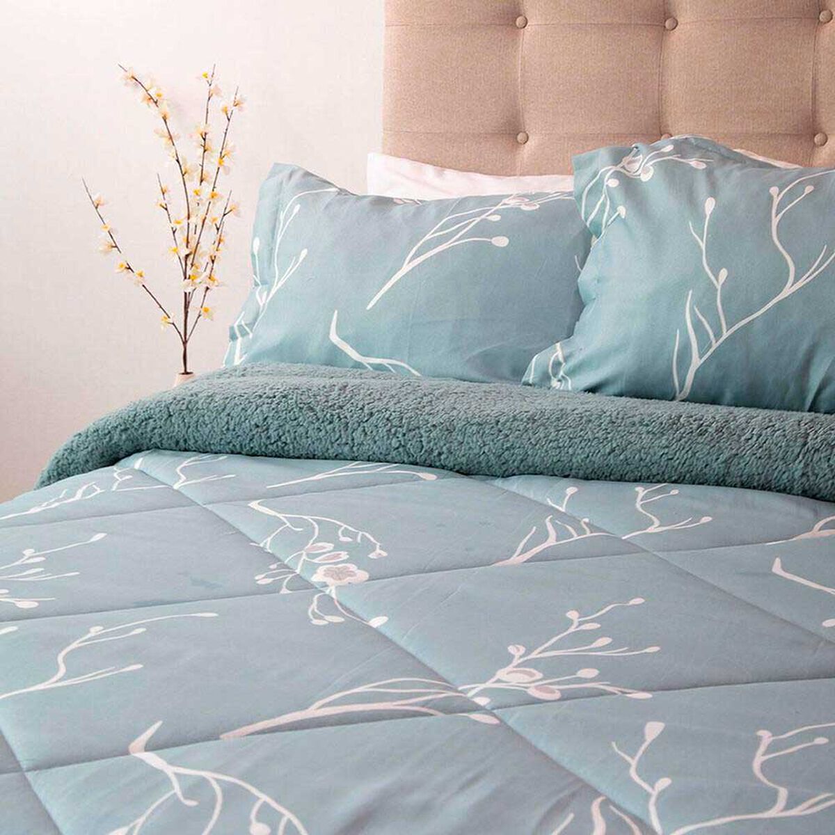 Plum&oacute;n Doral 2 Plazas Senses Azul