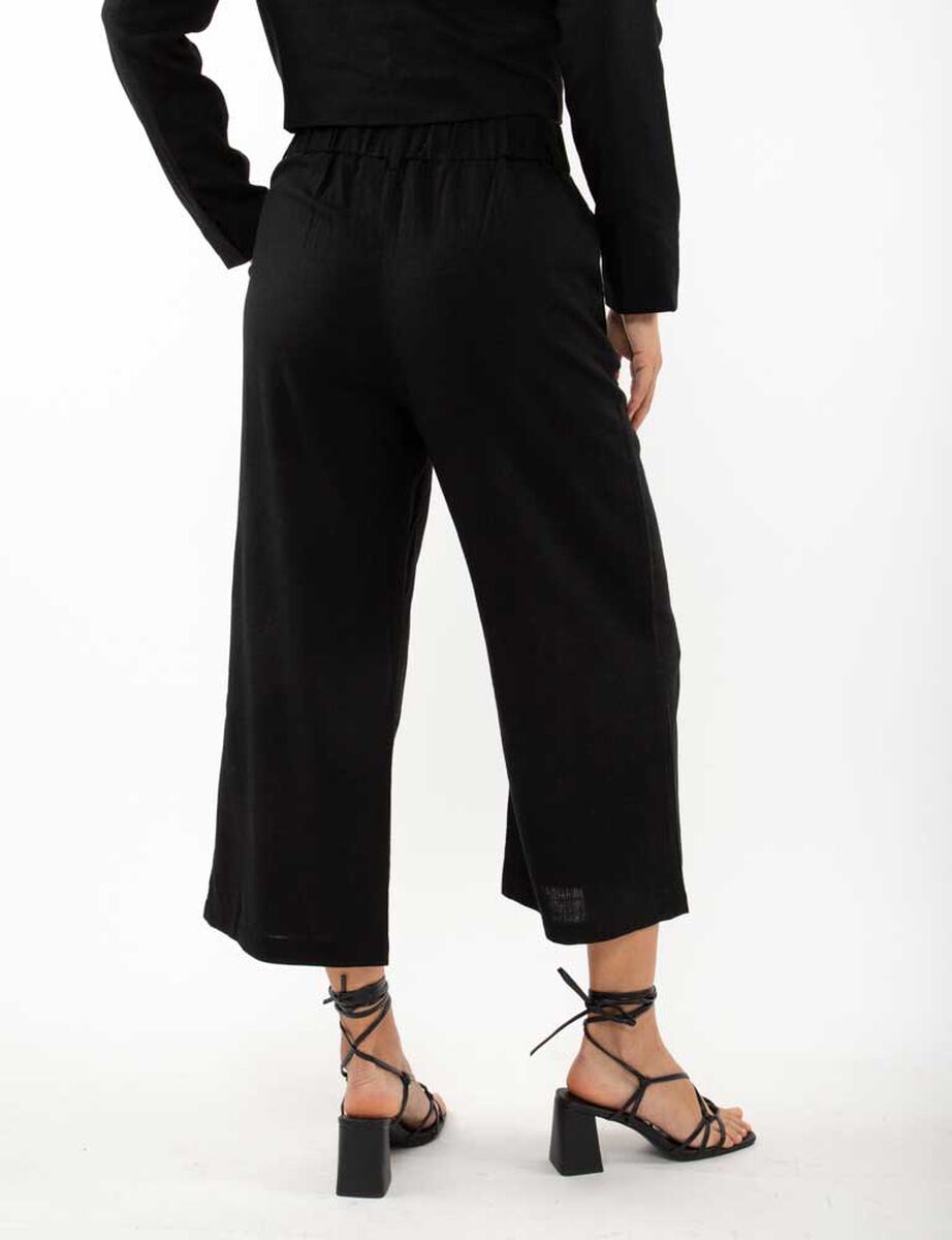 Pantalón Lino Culotte Mujer Zibel
