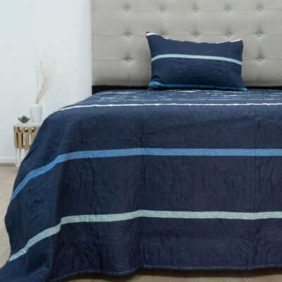 Quilt Doral Hotpress Estampado 1,5 Plazas Lineal