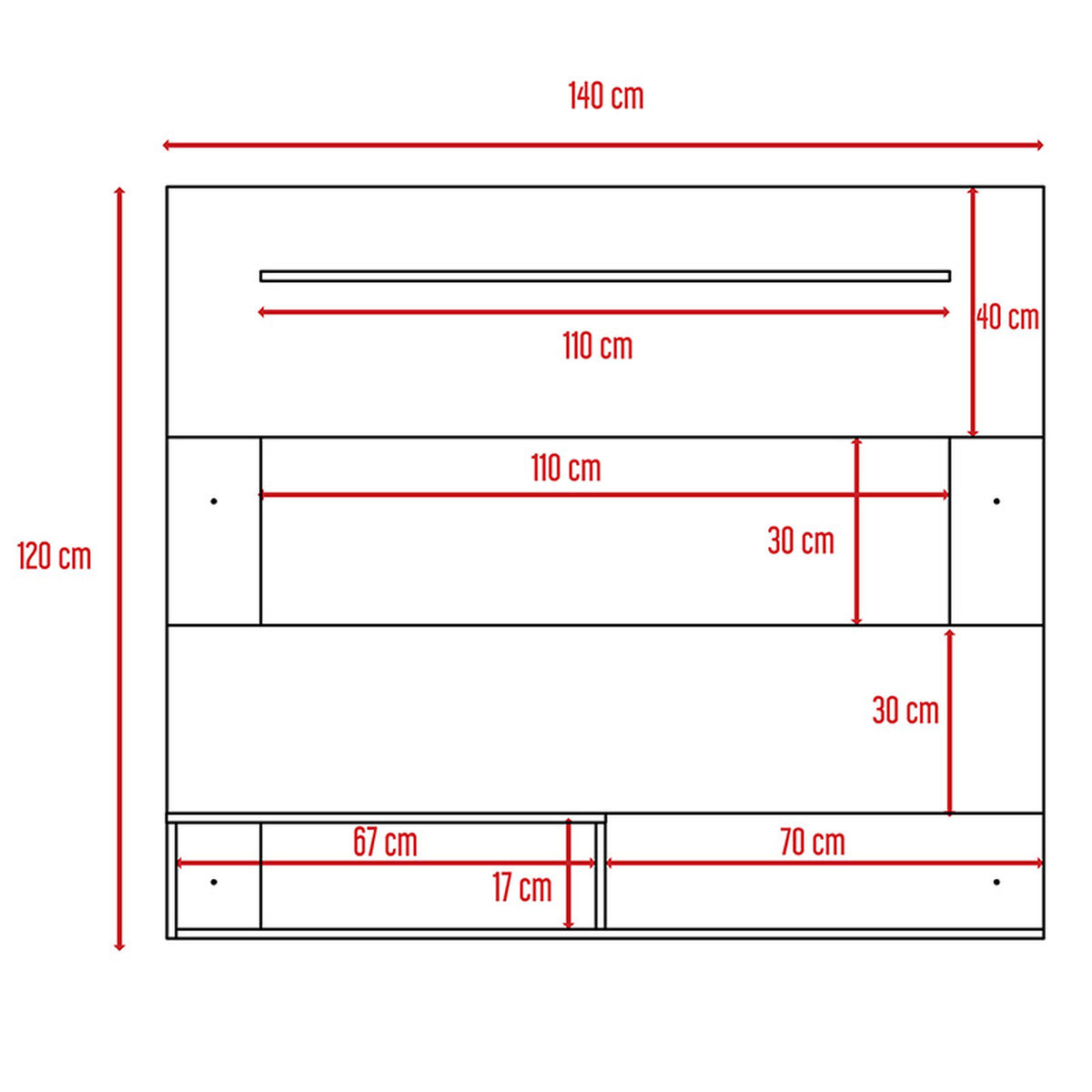 Set Panel TV + Muebles Bar + Mesa de Centro