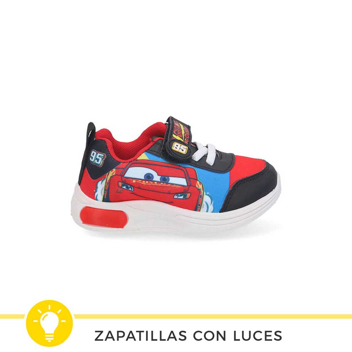 Zapatilla con Luces Niño Cars