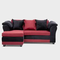 Sofá Seccional Almore Reversible 3 Cuerpos Negro