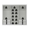 Closet Di Poretti Design Senna 3 Puertas 6 Cajones Negro