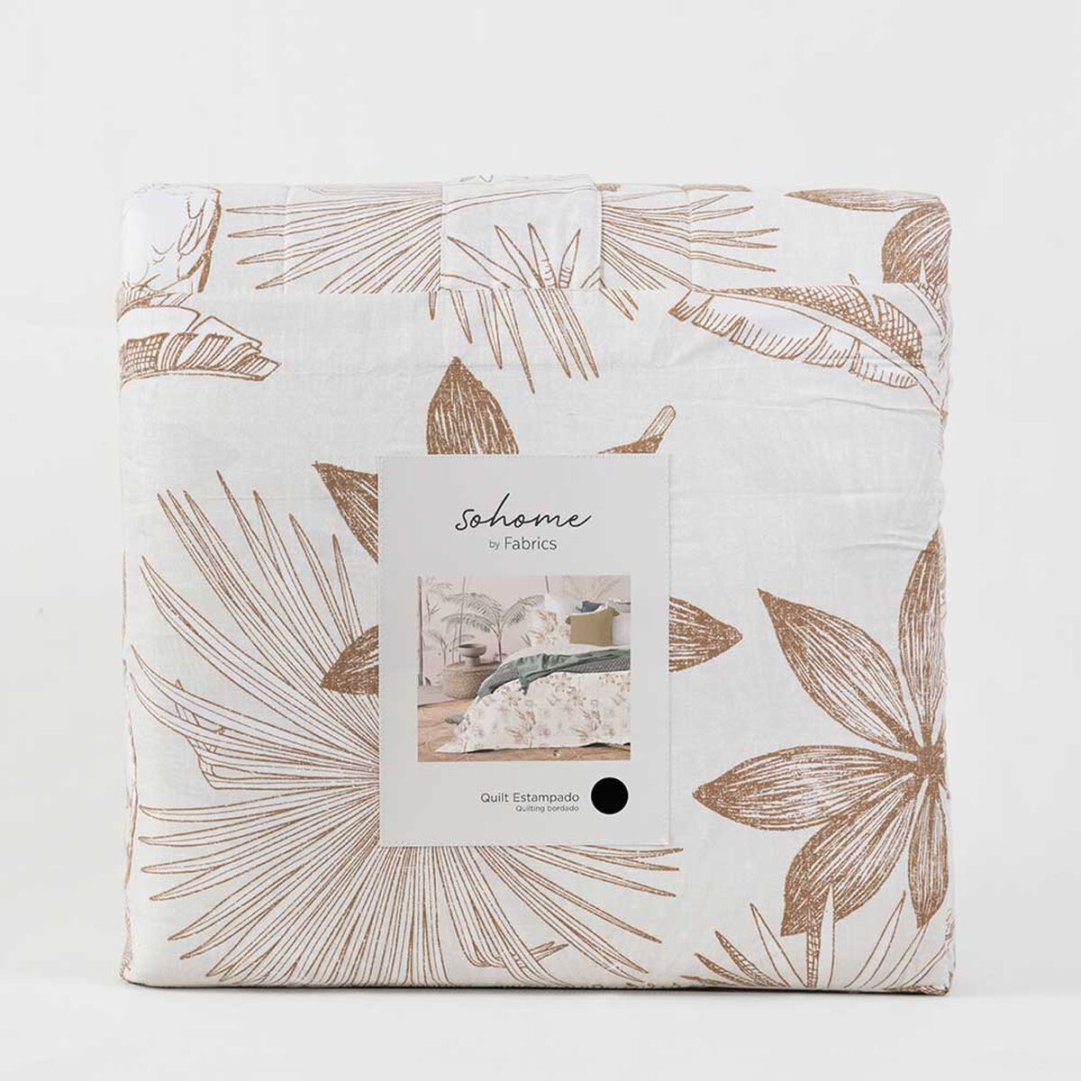 Quilt SoHome 1,5 Plazas Birds Camel