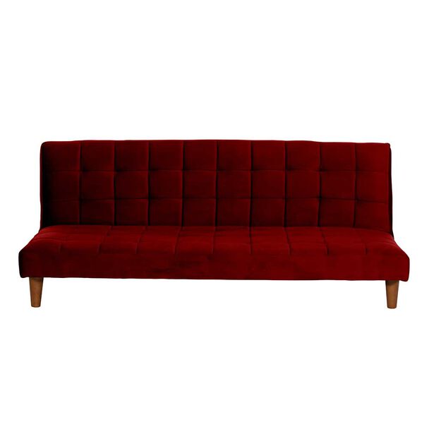 Futón Latam Home Turin Velvet 3 Cuerpos Burdeo