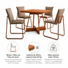 Juego de Comedor Roca Soft 4 Sillas Canela