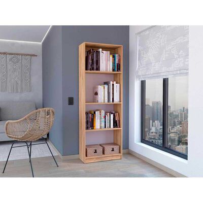 Estante TuHome Home E1 Macadamia Cart&oacute;n Blanco