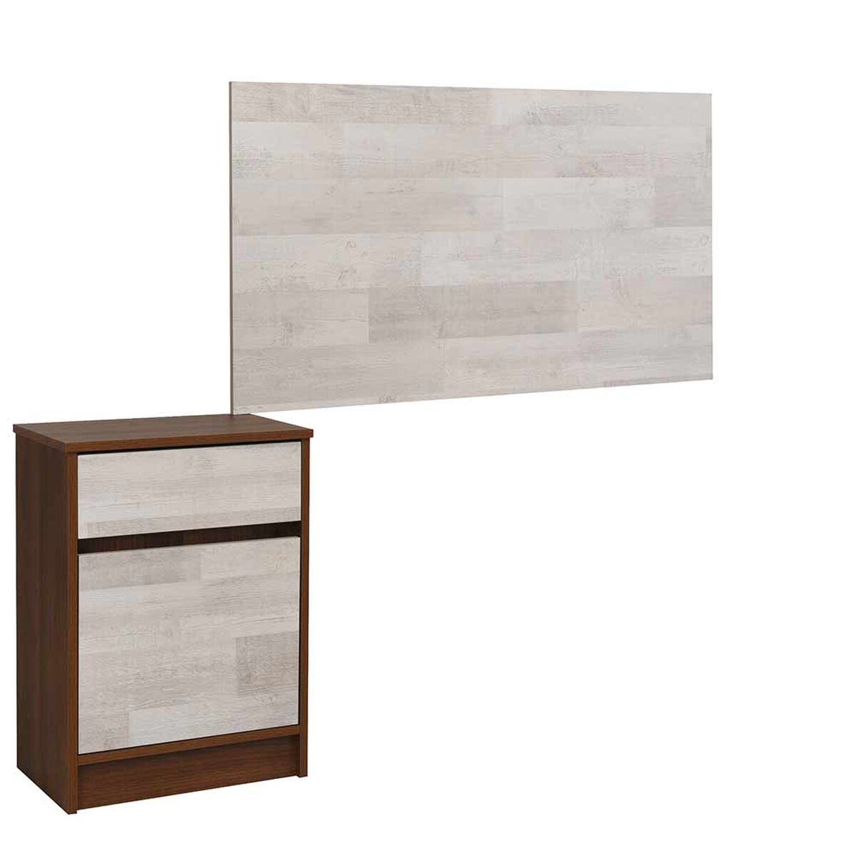 Respaldo Single + Velador CIC Legno