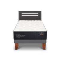 Cama Europea CIC 1,5 Plazas Premium + Respaldo Munich