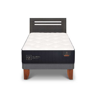 Imagen 1 del producto Cama Europea CIC 1,5 Plazas Premium + Respaldo Munich