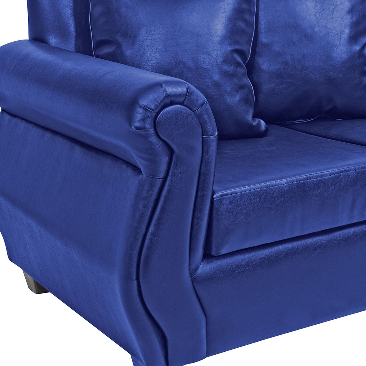 Sofá Innovamuebles Azucena 2 Cuerpos Azul 